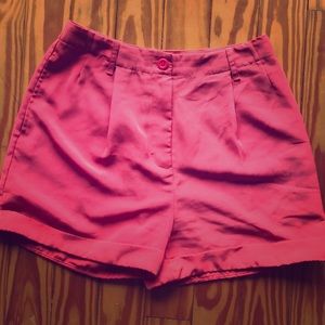 high-waisted peach shorts from american apparel.